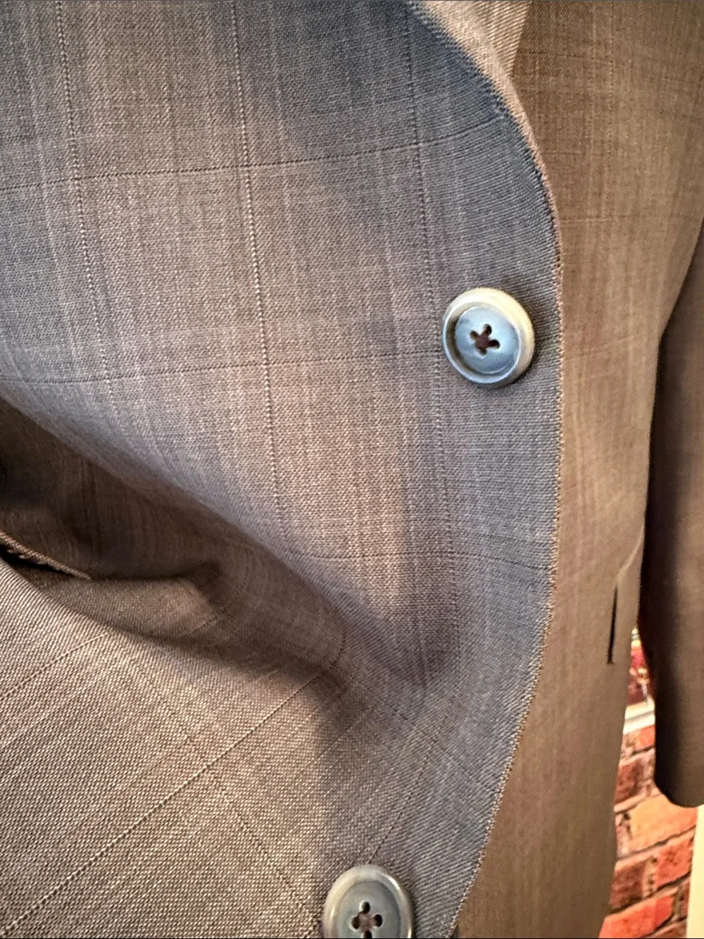 Hart Schaffner Marx brown dillards shoulder